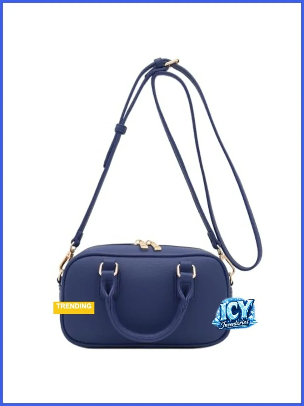 Mini PU Leather Satchel Purse Top Handle Crossbody with Adjustable Strap